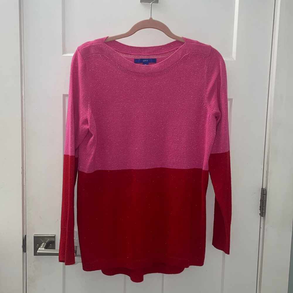 NWT Apt 9 color block sweater M